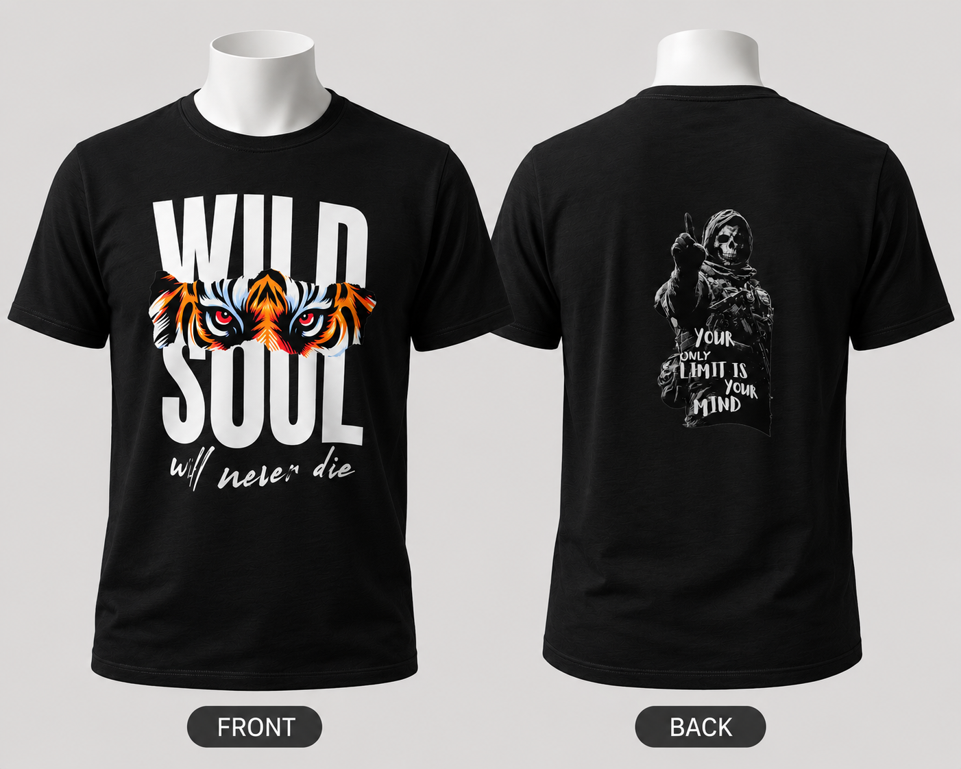Cotton T-Shirt Wild Soul Theme